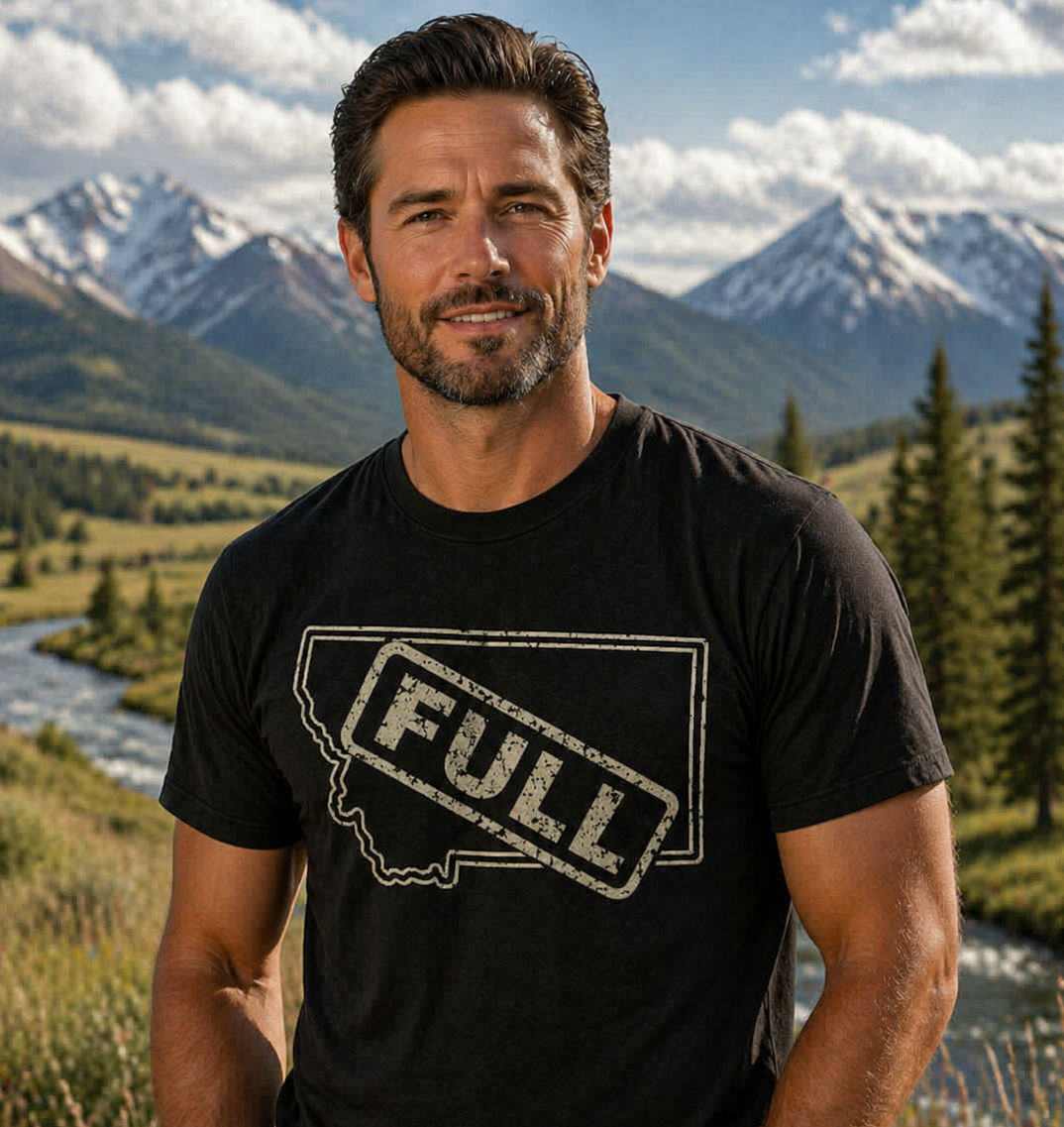 Montana 'FULL' Vintage State T-Shirt | Rugged State Supply
