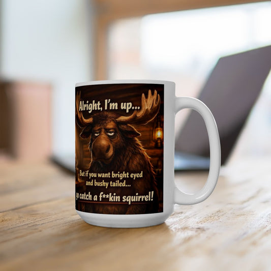 Moose Cabin Ceramic Mug 15 oz. Coffee Cup | Rugged State Supply