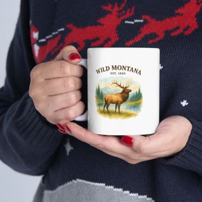 Wild Montana Ceramic Mug – 11oz Classic Coffee Cup | Rugged State Supply