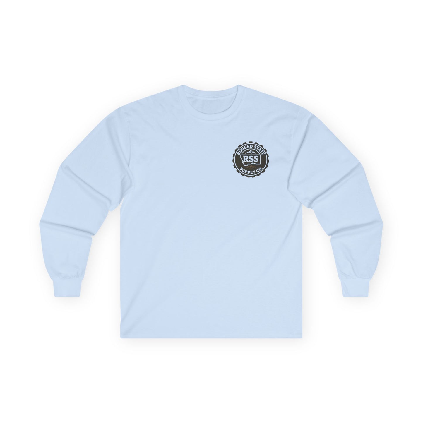 RSS Vintage Crest Long Sleeve Tee — Retro Logo Cotton Shirt