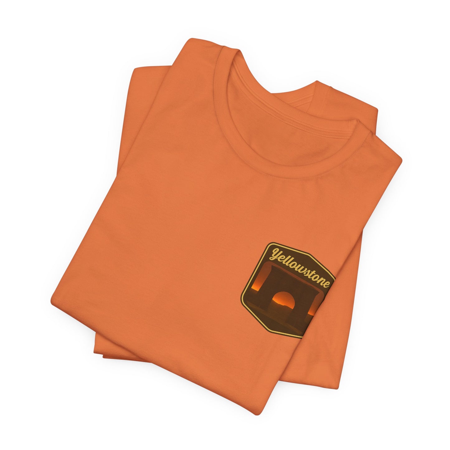 Sunset Adventure Pocket Tee — Yellowstone Graphic