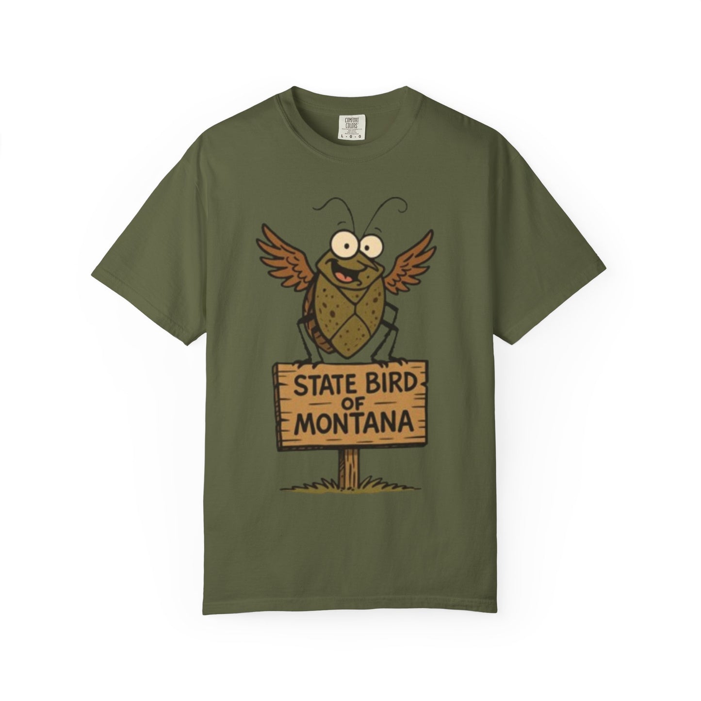 Montana State Bird Funny Graphic T‑Shirt — Quirky Local Pride Tee