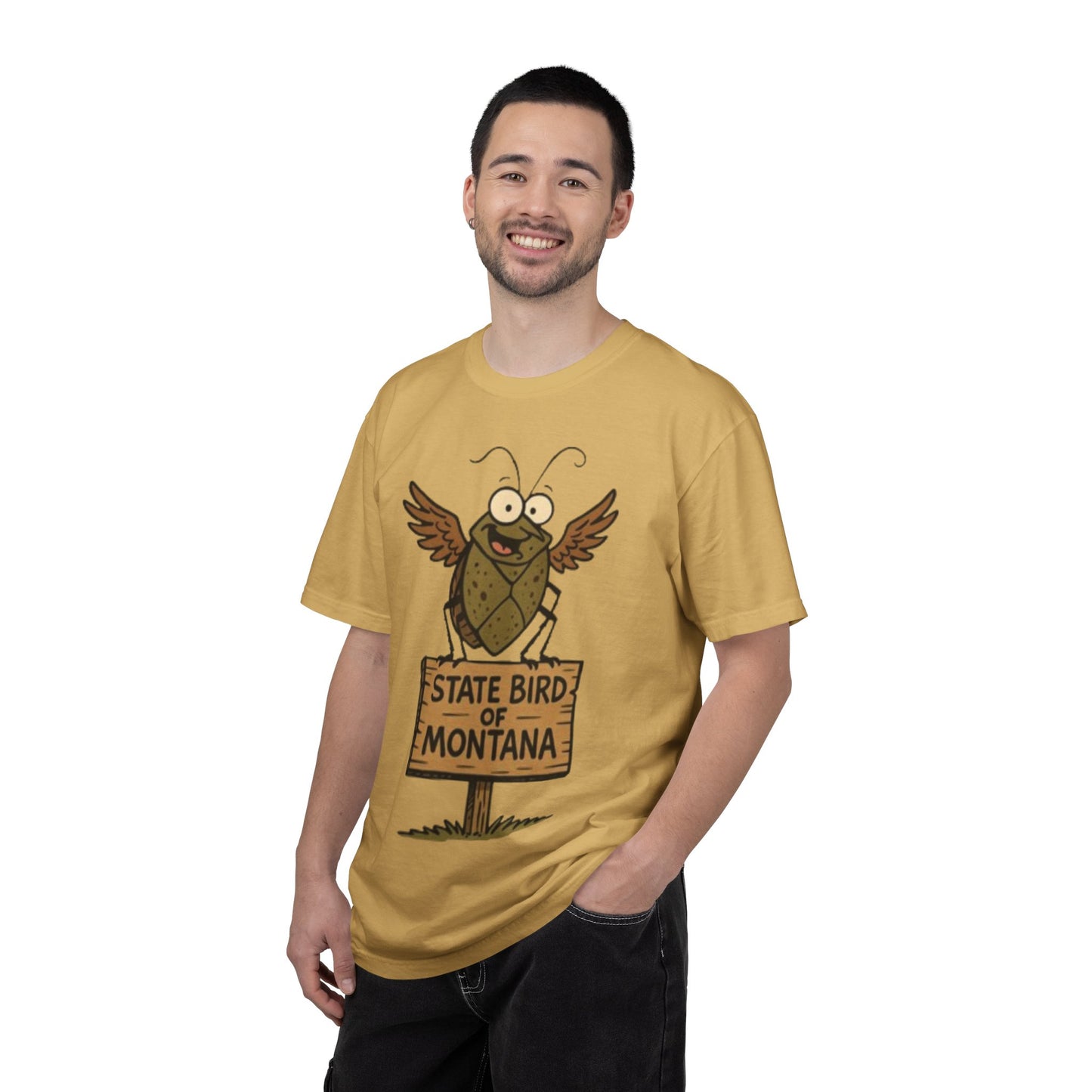 Montana State Bird Funny Graphic T‑Shirt — Quirky Local Pride Tee