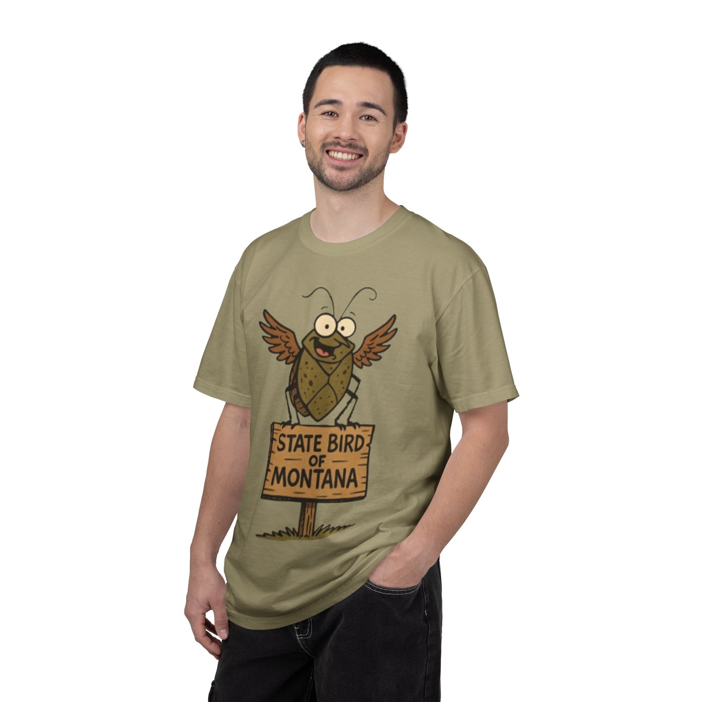 Montana State Bird Funny Graphic T‑Shirt — Quirky Local Pride Tee