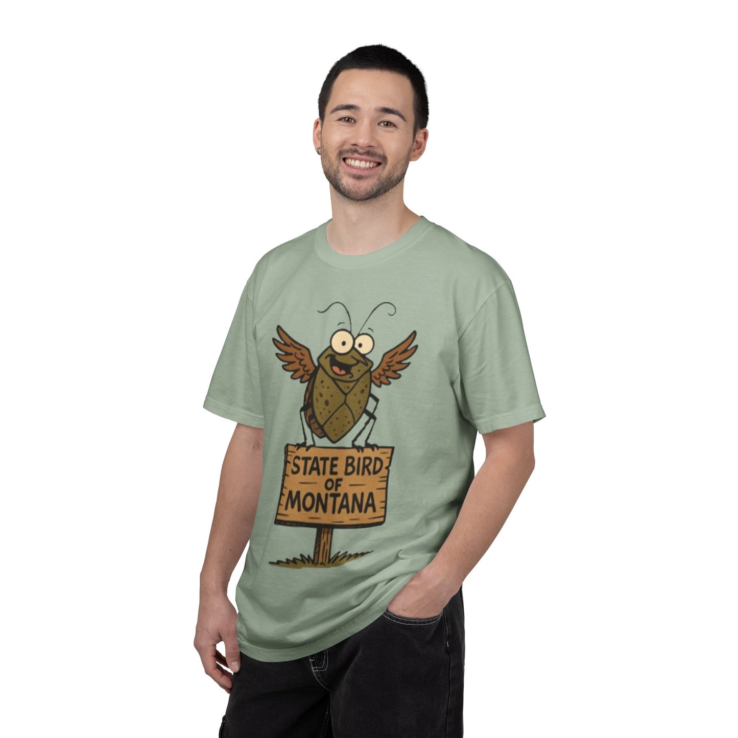 Montana State Bird Funny Graphic T‑Shirt — Quirky Local Pride Tee
