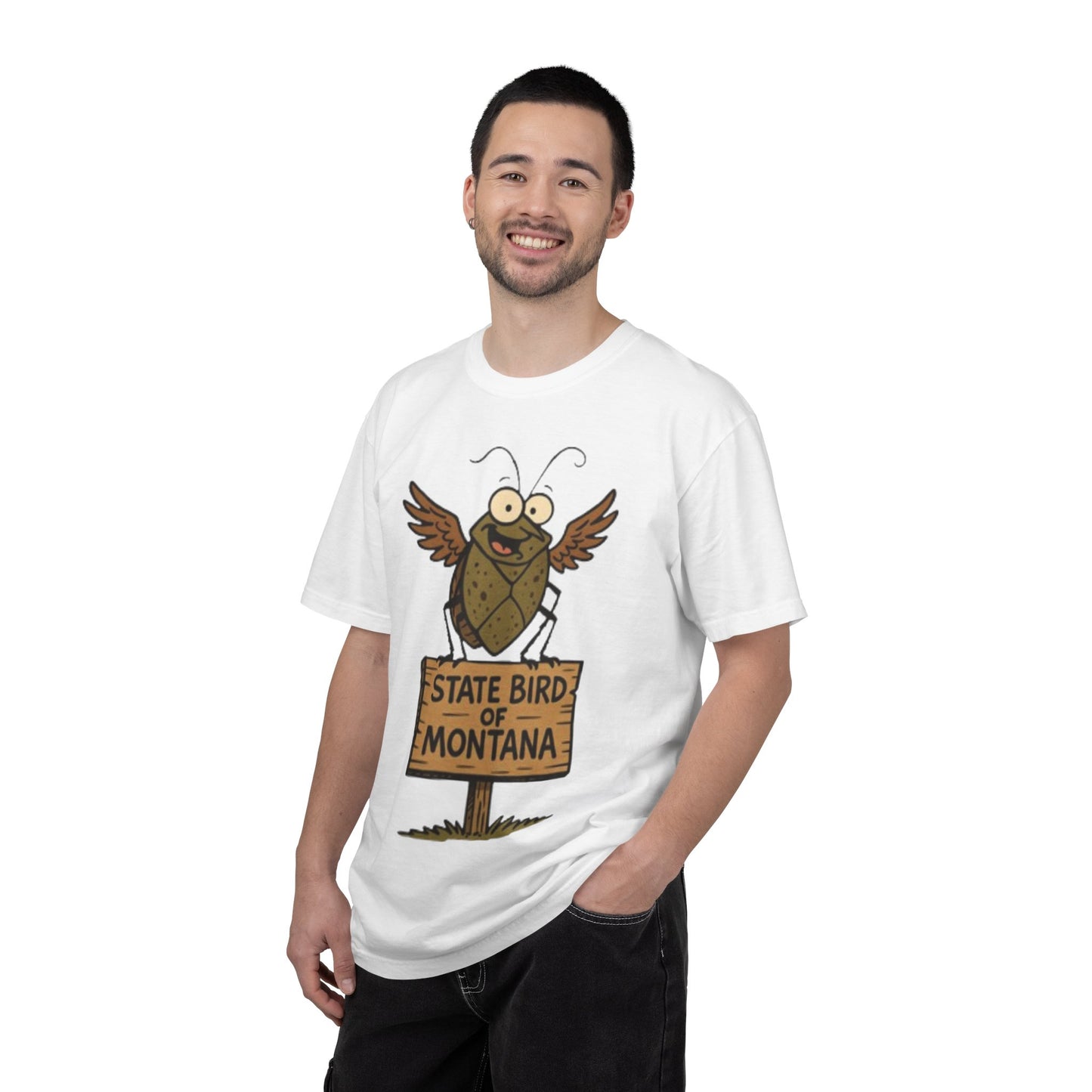 Montana State Bird Funny Graphic T‑Shirt — Quirky Local Pride Tee