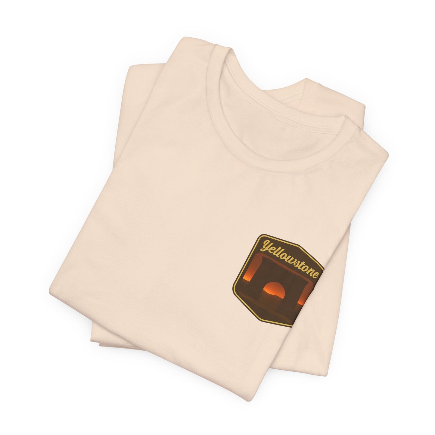 Sunset Adventure Pocket Tee — Yellowstone Graphic