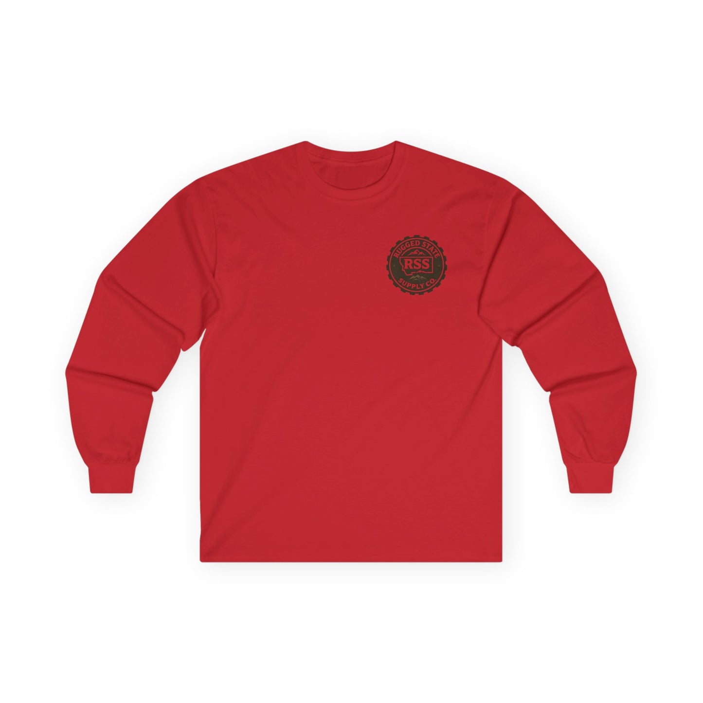 RSS Vintage Crest Long Sleeve Tee — Retro Logo Cotton Shirt