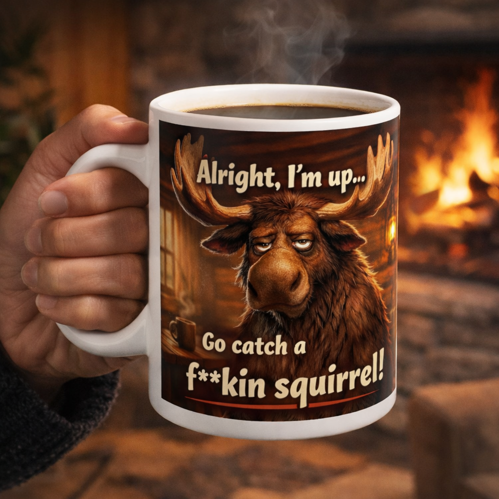 Moose Cabin Ceramic Mug 15 oz. Coffee Cup | Rugged State Supply