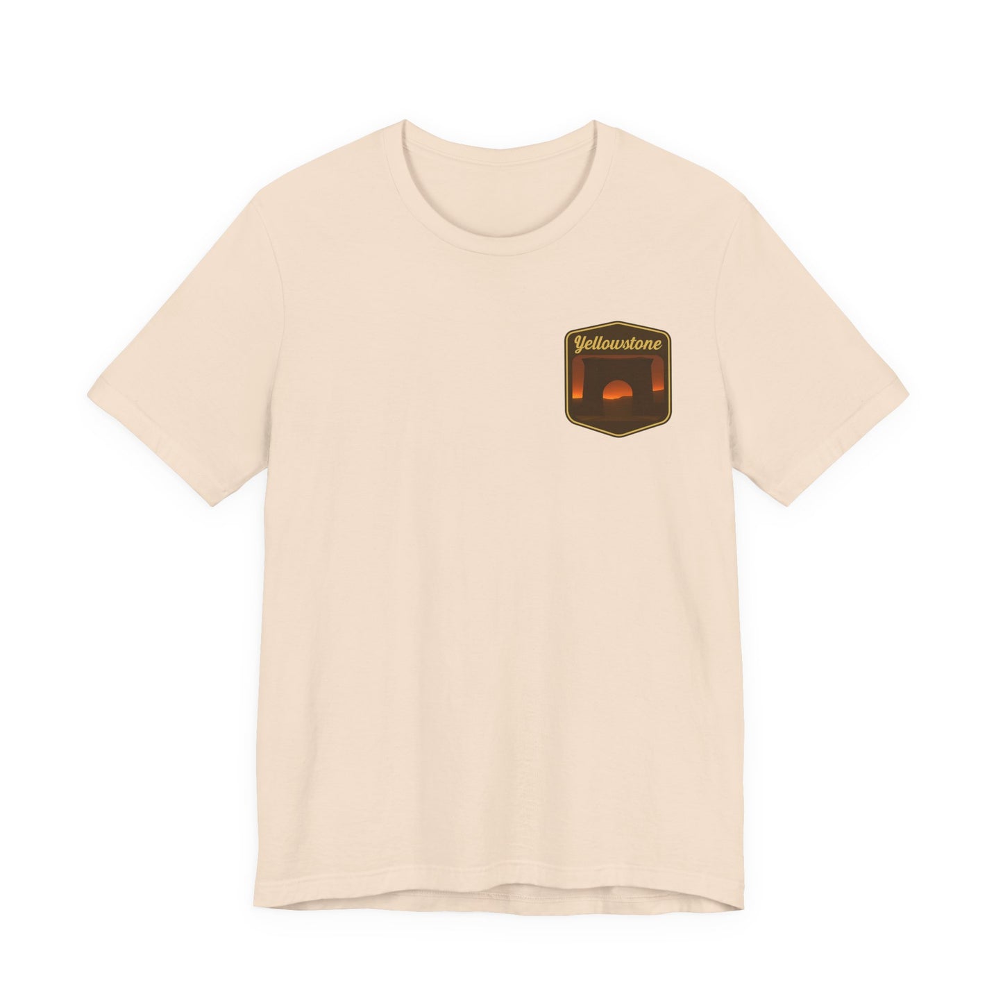 Sunset Adventure Pocket Tee — Yellowstone Graphic