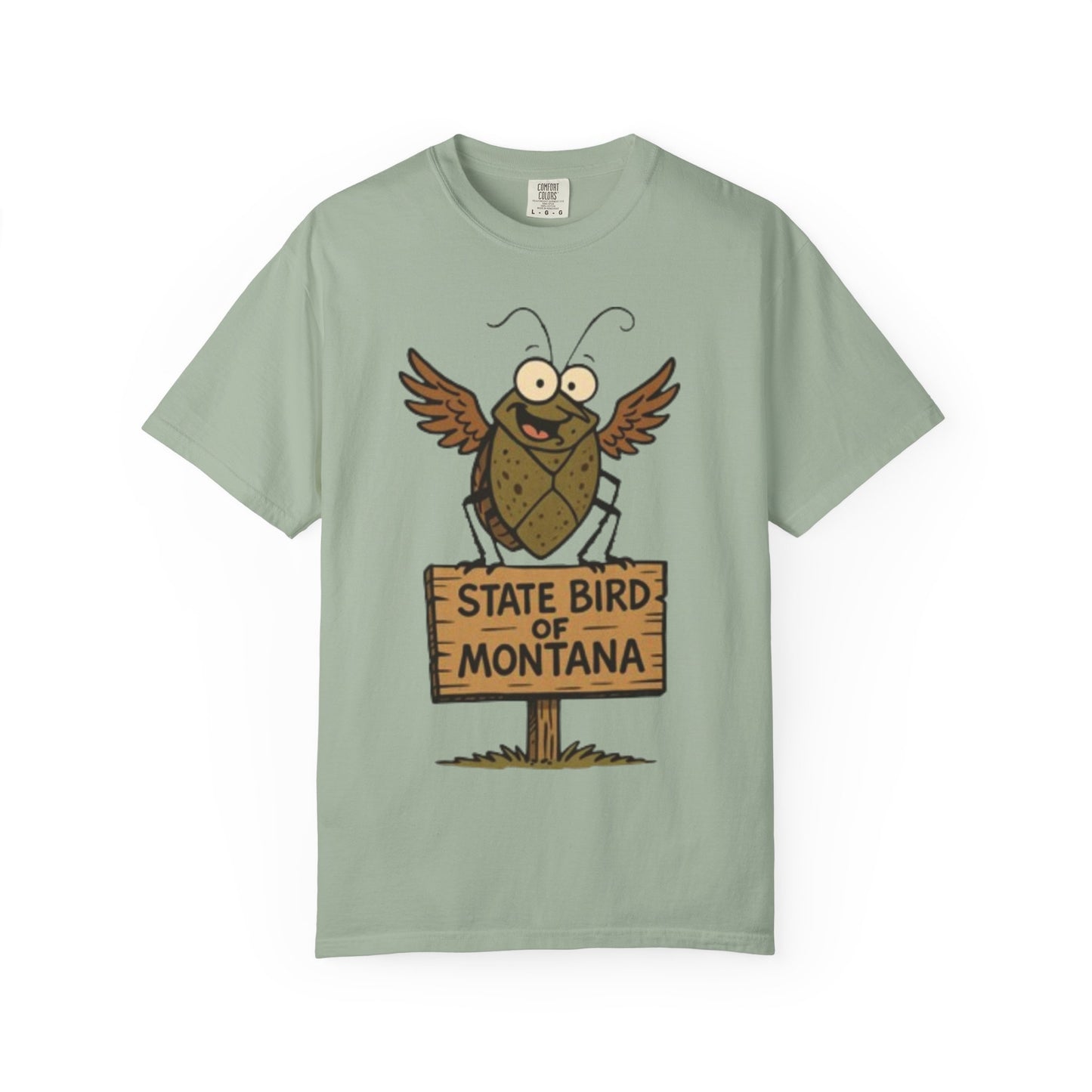 Montana State Bird Funny Graphic T‑Shirt — Quirky Local Pride Tee