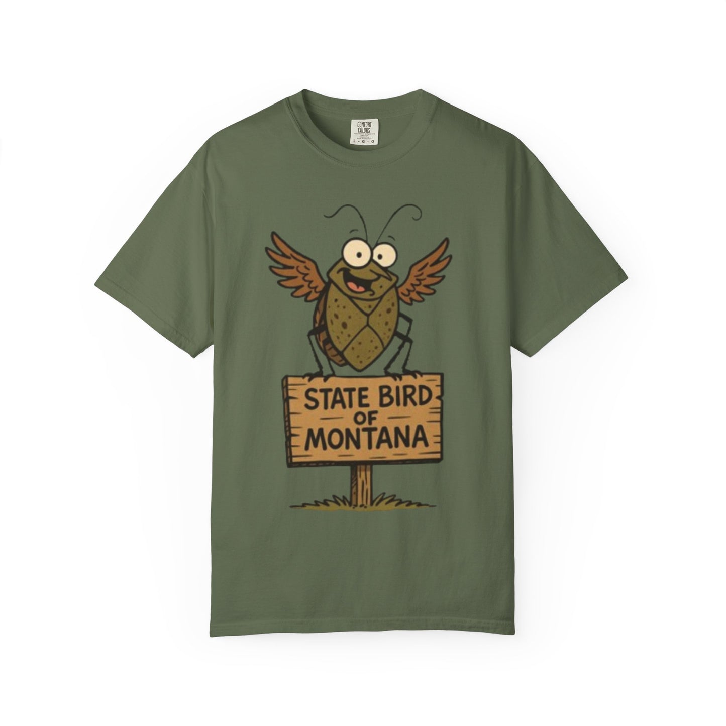 Montana State Bird Funny Graphic T‑Shirt — Quirky Local Pride Tee