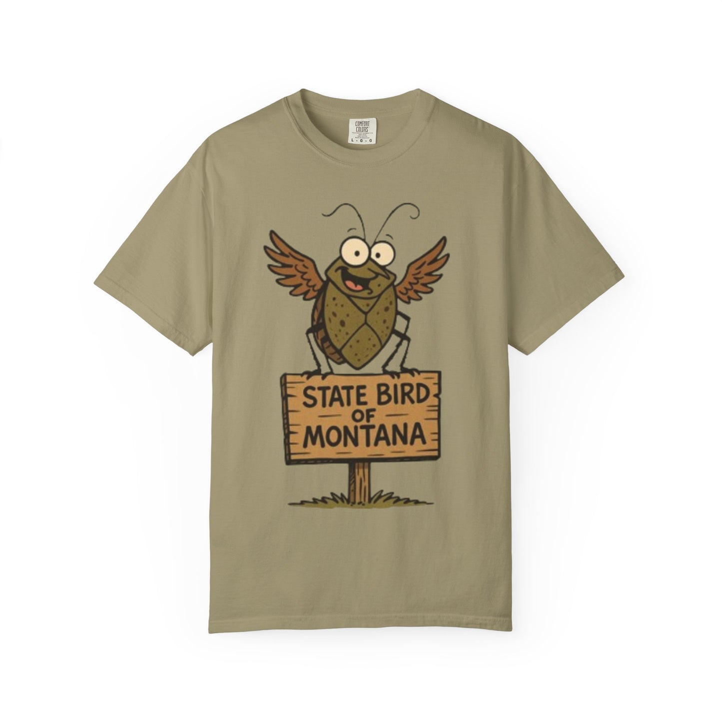 Montana State Bird Funny Graphic T‑Shirt — Quirky Local Pride Tee