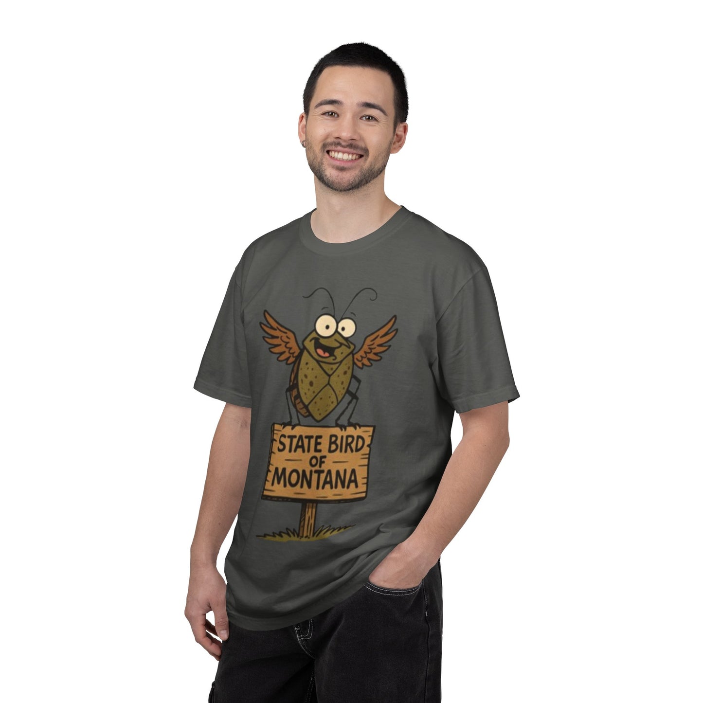 Montana State Bird Funny Graphic T‑Shirt — Quirky Local Pride Tee