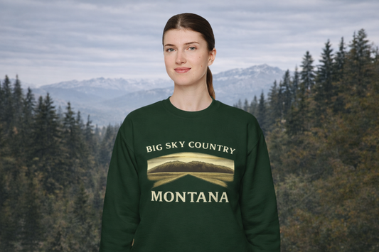 Montana “Big Sky Country” Crewneck Sweatshirt | Rugged State Supply