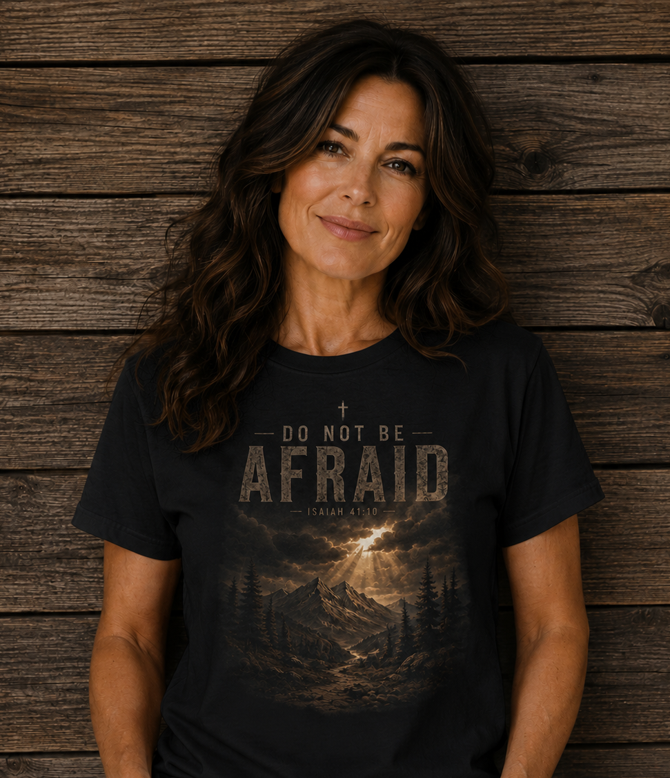 Do Not Be Afraid T-Shirt — Isaiah 41:10 Christian Faith Tee | Rugged State Supply
