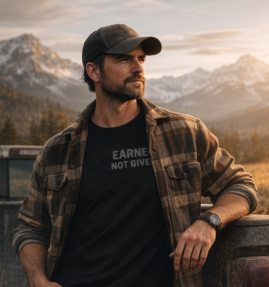Earned Not Given Long Sleeve Graphic Tee – Unisex | Rugged State Supply