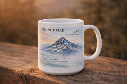 Granite Peak Montana 15 oz. Ceramic Coffee Mug