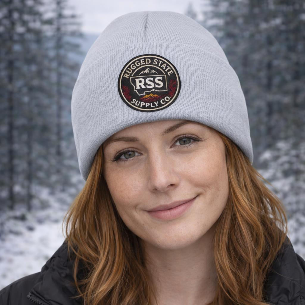 Rugged State Supply Knit Patch Beanie | Rugged State Supply
