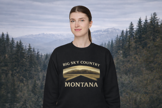 Montana “Big Sky Country” Crewneck Sweatshirt | Rugged State Supply