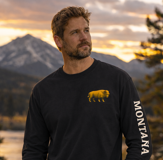 Montana Bison Heavyweight Long Sleeve | Rugged State Supply