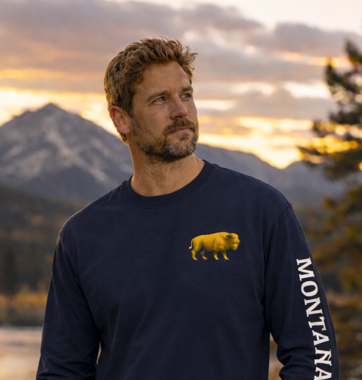 Montana Bison Heavyweight Long Sleeve | Rugged State Supply