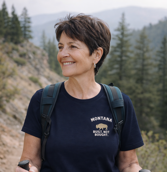 Montana Built, Not Bought™ Classic Left-Chest Tee | Rugged State Supply
