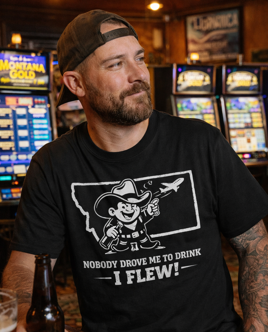 Montana ‘Nobody Drove Me to Drink Vintage T-Shirt | Rugged State Supply