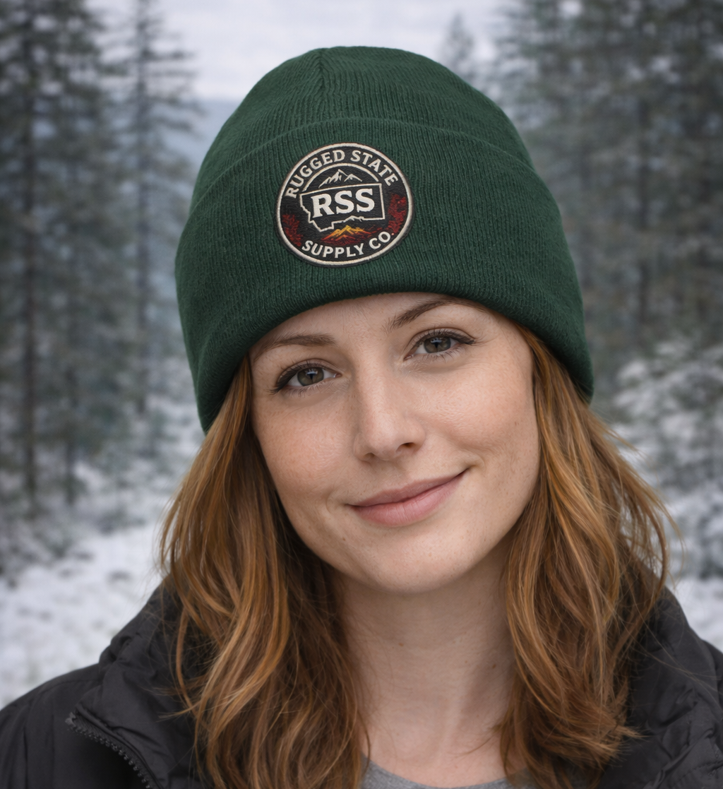 Rugged State Supply Knit Patch Beanie | Rugged State Supply