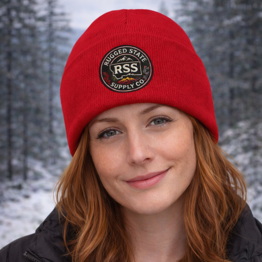 Rugged State Supply Knit Patch Beanie | Rugged State Supply