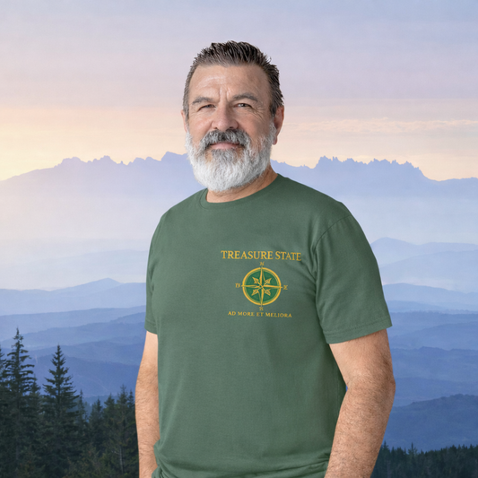 Treasure State Compass T-Shirt | Rugged State Supply