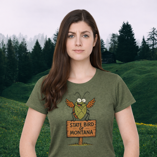 Montana State Bird Funny Graphic T-Shirt — Quirky Local Pride Tee | Rugged State Supply