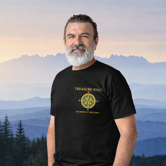 Treasure State Compass T-Shirt | Rugged State Supply
