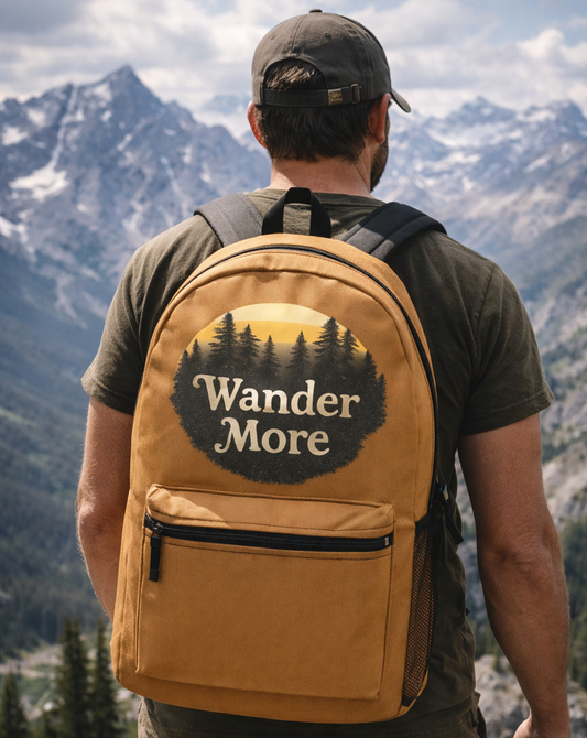 Wander More Backpack — Rustic Outdoor Hiking Daypack | Rugged State Supply