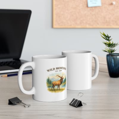 Wild Montana Ceramic Mug – 11oz Classic Coffee Cup | Rugged State Supply